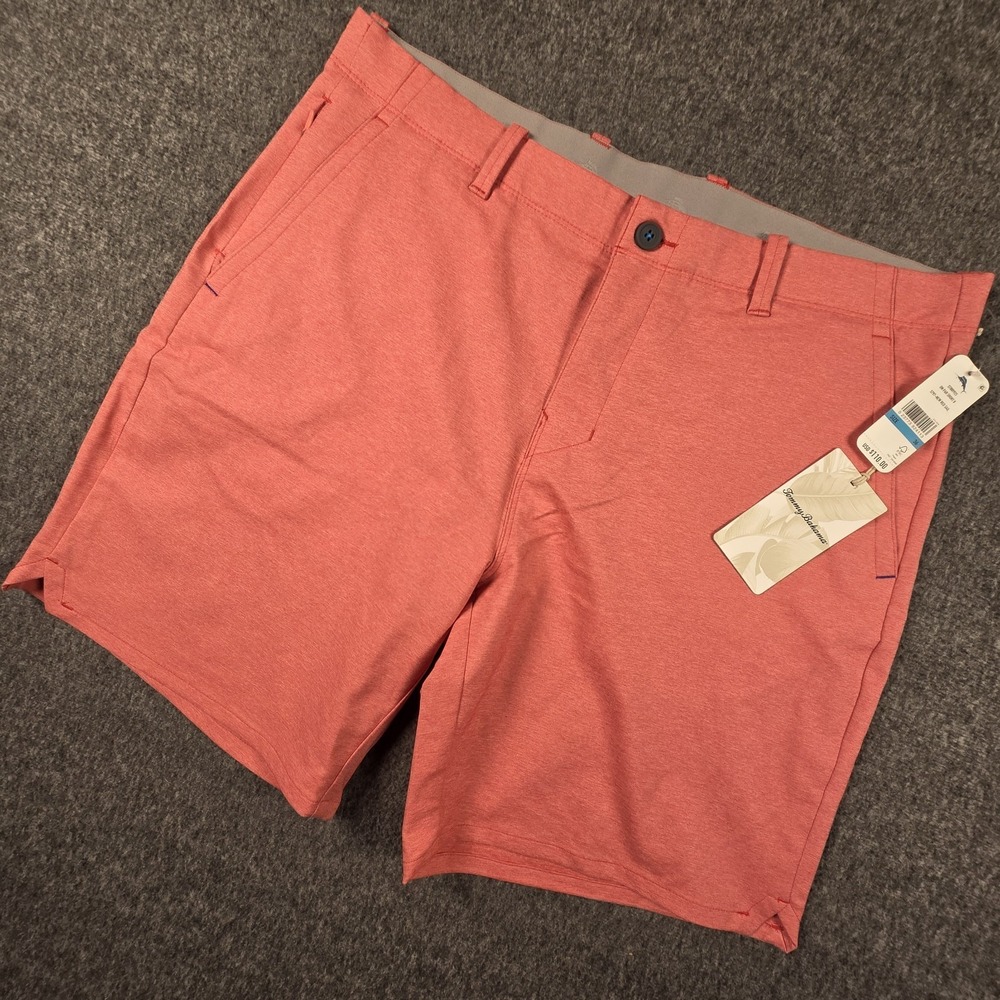 Tommy Bahama On Par Shorts Mens 36 Red Sail Golf Performance Stretch NWT $110
